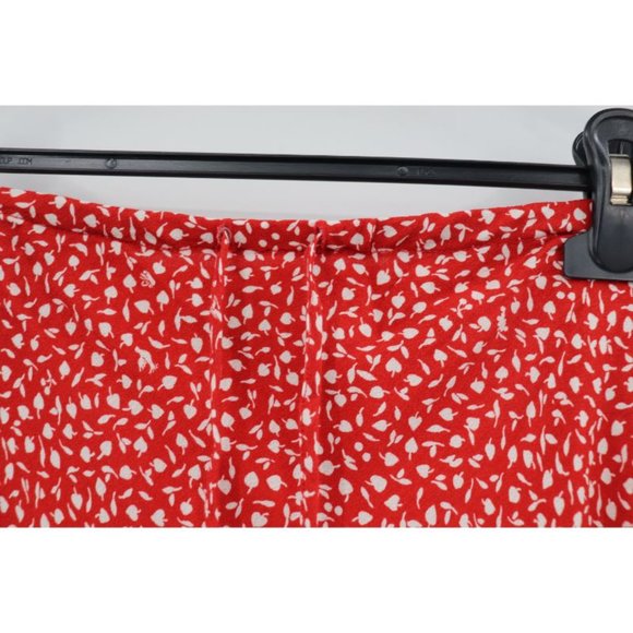 MADEWELL Midi Slip Skirt - Red Floral - Picture 4 of 10